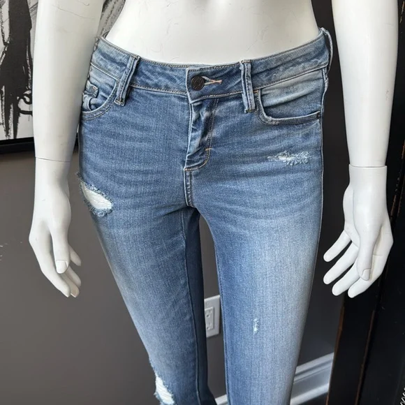 Hidden Distressed Jeans - Picture 3 of 13